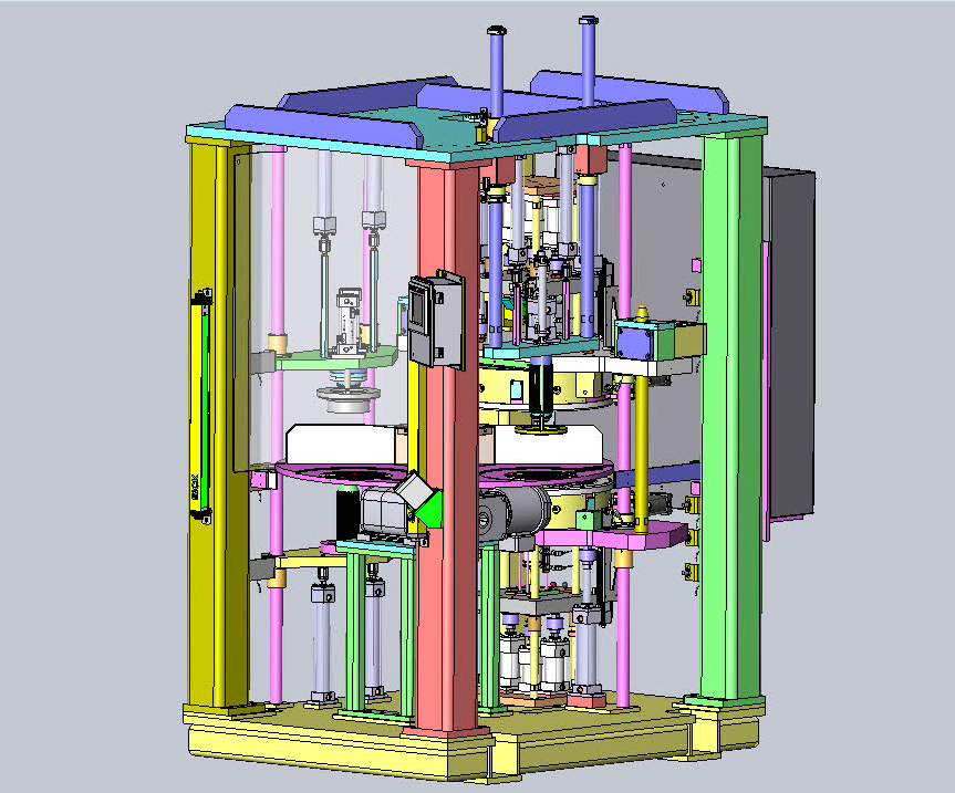 【非標(biāo)數(shù)模】TP60轉(zhuǎn)盤式電機(jī)壓裝機(jī)、自動(dòng)化非標(biāo)設(shè)備3D模型圖紙 STEP格式